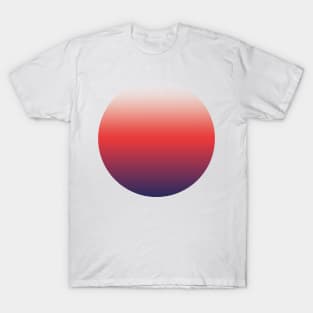 Vibrant gradient purple red bold minimal T-Shirt